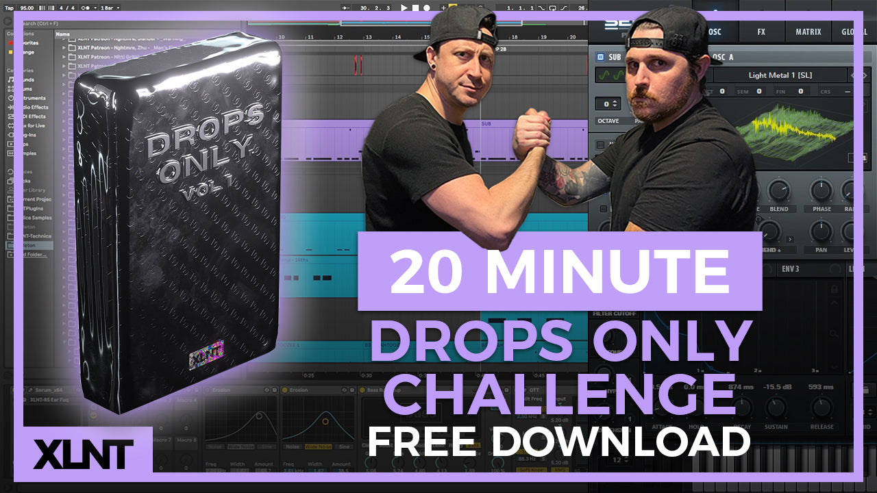 "20 Minute Drops Only Drop Challenge" Serum Preset & Rack